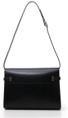 Saint Laurent Manhattan Small Shoulder Bag In Smooth Leather In Black