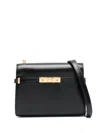 Saint Laurent Manhattan Mini Calfskin Crossbody Bag In Black
