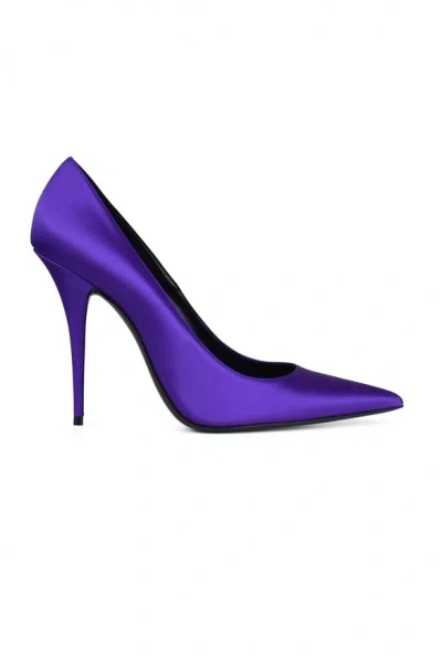 Saint Laurent Women Marilyn Pumps In Purple