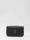 Saint Laurent Lou Lou Medium Leather Shoulder Bag In Black
