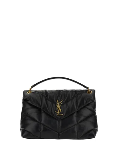 Saint Laurent Women Medium Loulou Shoulder Bag In Black