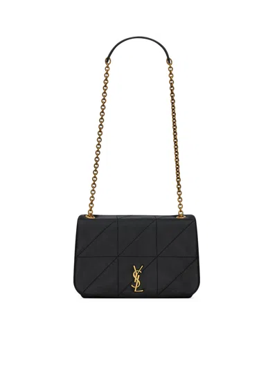 Saint Laurent Women Mini Jamie 4.3 Chain Bag In Lamb Leather In Black