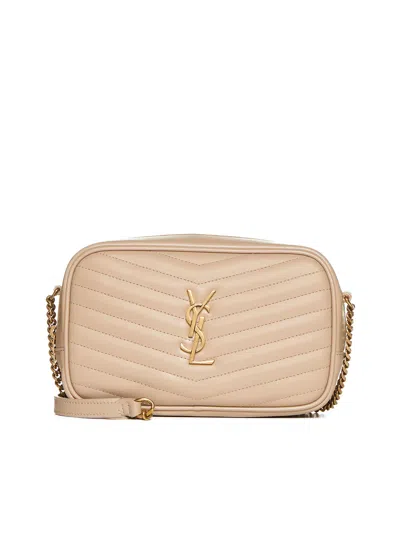 Saint Laurent Women Mini Leather Bag With Ysl Logo