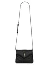 Saint Laurent Women's Mini Loulou Matelassé Leather Shoulder Bag In Nero