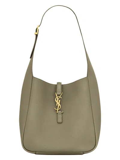 Saint Laurent Women's Monogram Le 5 Ã 7 Shoulder Bag In Green