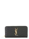 Saint Laurent Women's Monogram Zip Around Wallet