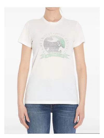 SAINT LAURENT WOMEN'S MUSIC FESTIVAL T-SHIRT