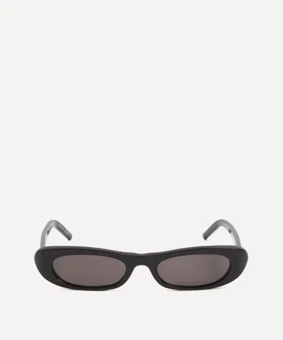 Saint Laurent Women's Narrow Cat-eye Acetate Sunglasses