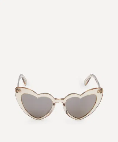 Saint Laurent Women's New Wave Loulou Heart Sunglasses