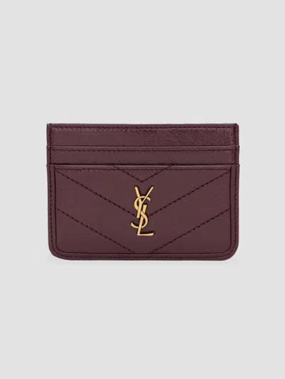 Saint Laurent Women's Niki Card Case In Vintage Leather