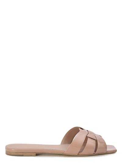 Saint Laurent Women's Nu Pieds 05 Vit Ver Soft Sl Sa Sandal In Nude