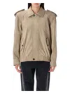 Saint Laurent Nubuck Bomber Jacket