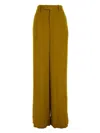Saint Laurent Ochre Satin Wide-leg Pant