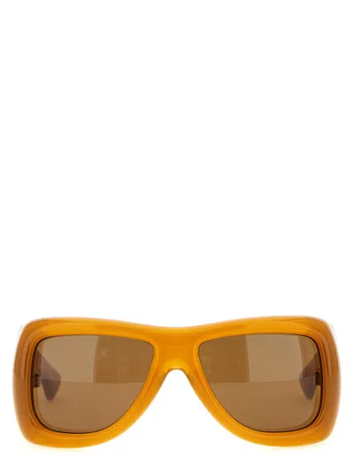 Saint Laurent Howl D-frame Acetate Sunglasses In Brown