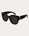 Saint Laurent 56mm Cat Eye Sunglasses In Black