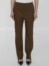 Saint Laurent Pants In Brown