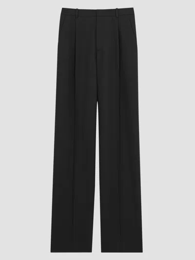 Saint Laurent Women's Pants In Wool In Black