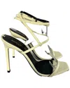 Saint Laurent Women's Patent Amber Strappy High-heeled Sandal (authentic Pre-  Loved) In Gold