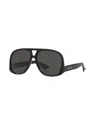 Saint Laurent Solace Acetate Aviator Sunglasses In Black