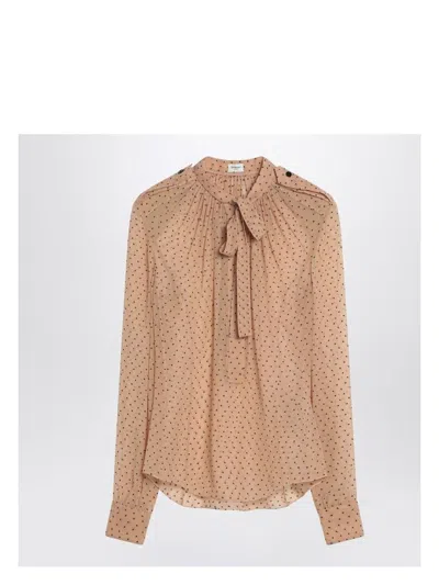 Saint Laurent Women's Polka Dot Blouse