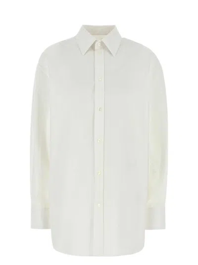 SAINT LAURENT WOMEN'S POPLIN SHIRT