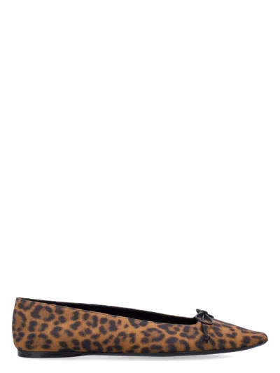 SAINT LAURENT WOMEN'S POPPY BALLERINAS