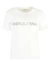 Saint Laurent Reverse Logo T-shirt In White
