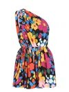 Saint Laurent Women's Printed Viscose Mini Dress