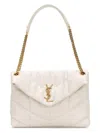 Saint Laurent Women's Puffer Medium Bag In Crema Soft
