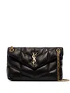 Saint Laurent Women Puffer Small Leather Shoulder Bag In Multicolor