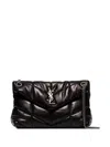 Saint Laurent Women Puffer Small Leather Shoulder Bag In Multicolor