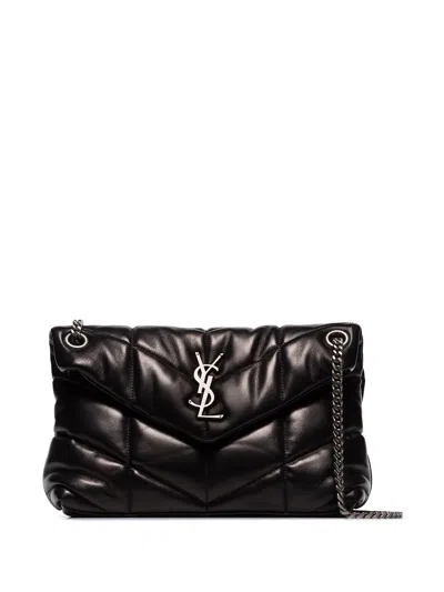 Saint Laurent Women Puffer Small Leather Shoulder Bag In Multicolor