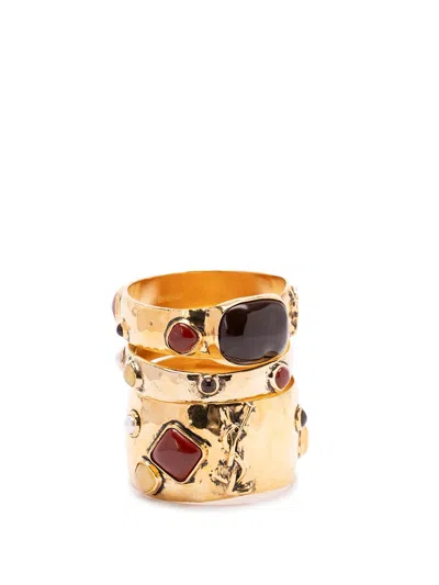 Saint Laurent Women `puzzle` Bracelets Set
