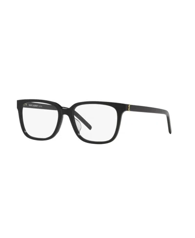 Saint Laurent Women's Rectangle Eyeglasses, Ys000439 In Black