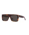 Saint Laurent Women's Rectangle Sunglasses, Sl 651 Ys000557 In Brown