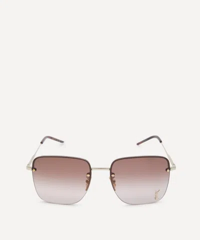Saint Laurent Women's Rimless Square Sunglasses