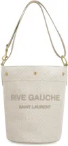 Saint Laurent Rive Gauche Bucket Bag In Sand