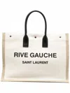 Saint Laurent Women's Rive Gauche Large Tote Bag In Beige