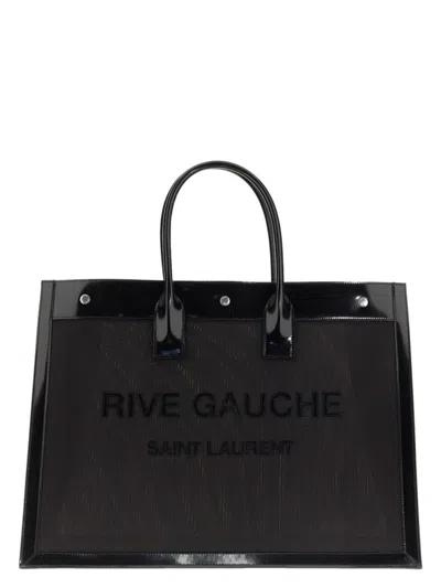 Saint Laurent Women's Rive Gauche Medium Tote Bag In Black