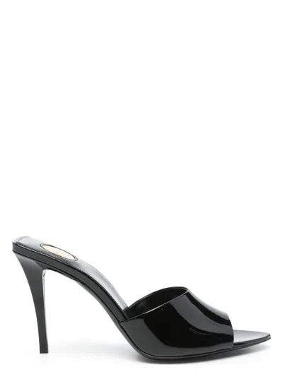 Saint Laurent Women's Romy Patent Leather Mules