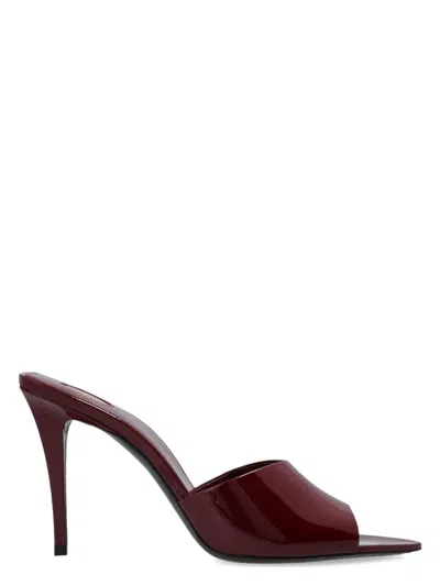 Saint Laurent Women's Romy Patent Leather Mules