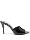Saint Laurent Women Romy Patent Leather Mules