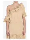 Saint Laurent Women's Rouched Mini Dress In Multi