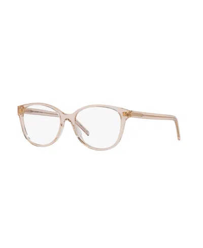Saint Laurent Women's Round Eyeglasses, Ys000416 In Brown