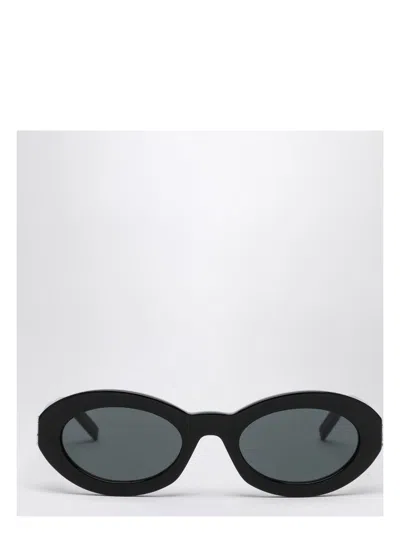 SAINT LAURENT WOMEN'S ROUND SUNGLASSES SL M136 BLACK | 780255Y9956
