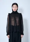 Saint Laurent Ruffled Silk Blouse