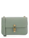 Saint Laurent Women's Sage Leather Carrã£â© Shoulder Bag In Green