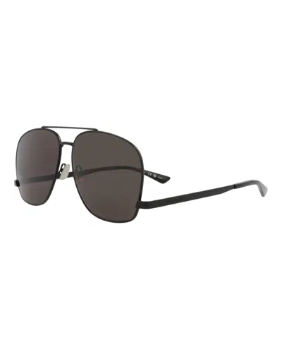 Pre-owned Saint Laurent Women's  Aviator Sunglasses In Black Black Black (sl653leon/30014962/002)