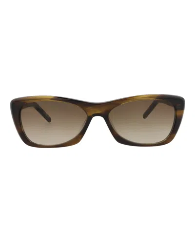 Pre-owned Saint Laurent Women's  Cat Eyeframe Recycled Acetate Sunglasses In Havana Havana Brown (sl613/3001461