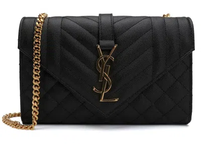 Pre-owned Saint Laurent Women's  Envelope Bag Small In Black